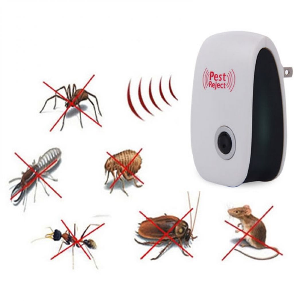 Pack of 2 Pest Control Ultrasonic Repellent Electr